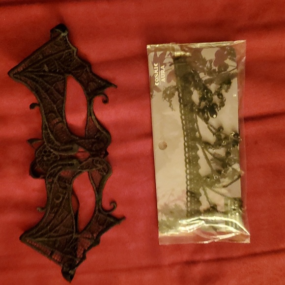 *NWT* Hot Topic's Cosmic Aura Black Lace Beaded Choker - Picture 16 of 16